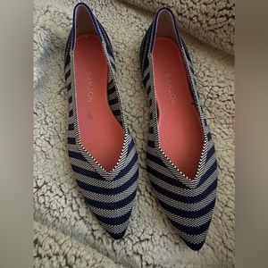 Rothy’s Riviera Stripe points size 9.5